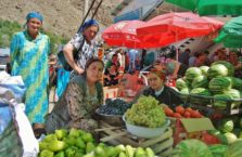 Tadżykistan - piękności z bazaru.