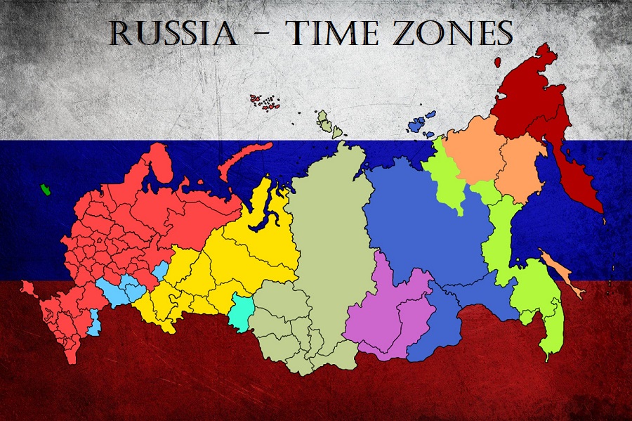 Russia time zones.