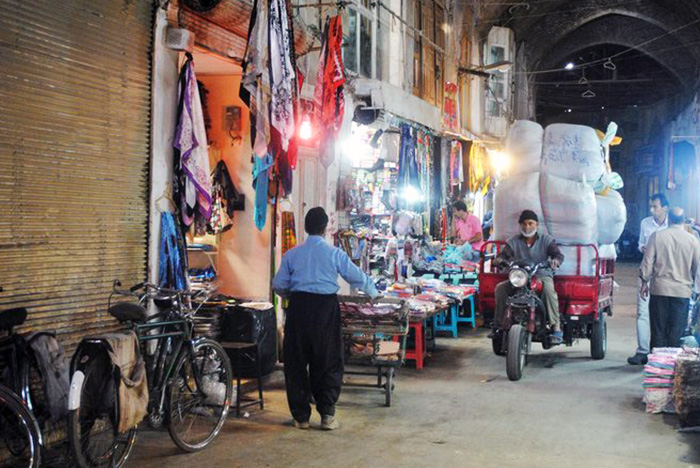 Iran traditional bazaar.