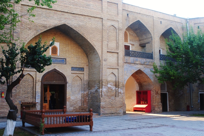 Uzbekistan - a courtyard in one of many ancient buildings of Tashkent.