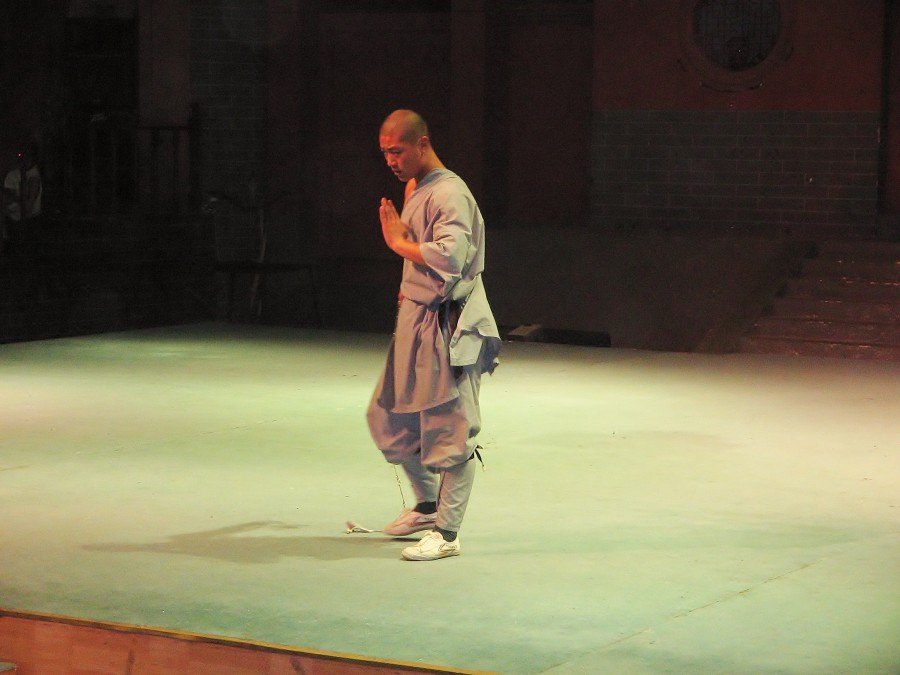 A monk in the Shaolin Monastery. China.