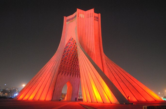 Azadi tower in Tehran. Iran.