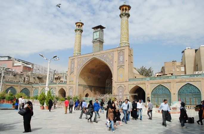 Square in Tehran. Iran.