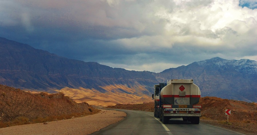 Hitchhiking through Iran.