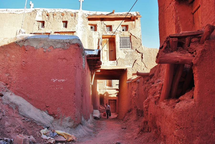 Abyaneh - a red sandstone village. Iran.