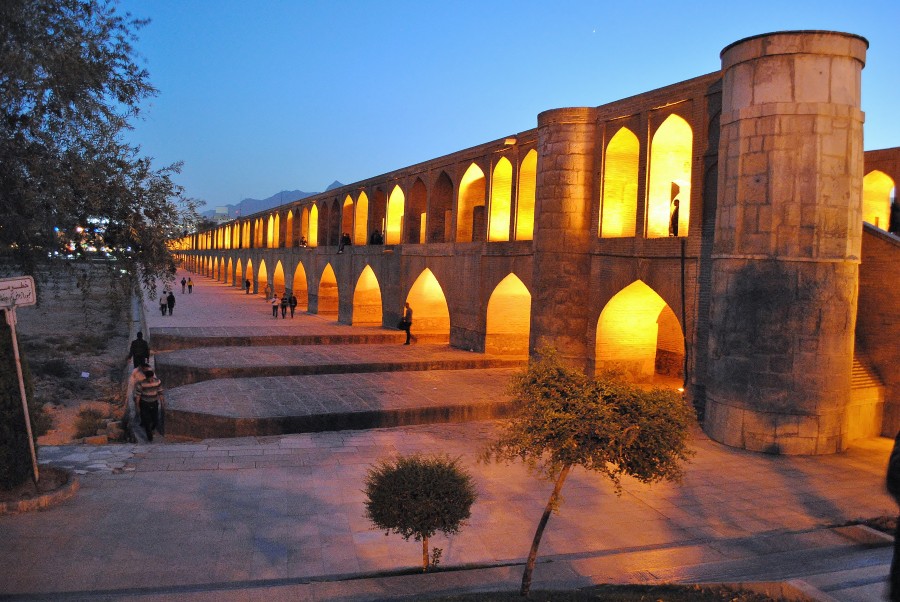 Allahverdy Khan Bridge in Esfahan, Iran.