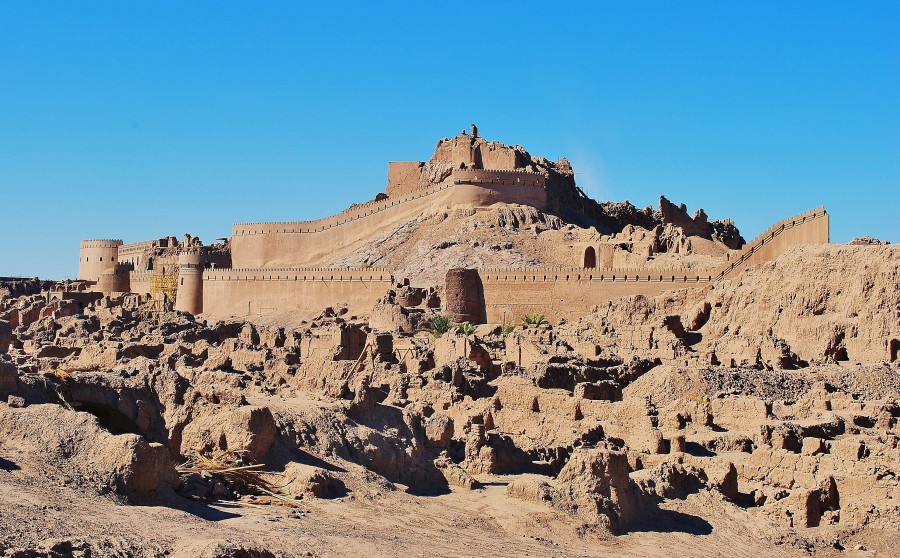 Bam Citadel, already partially rebuilt after the 2003 earthquake. It was a great loss to the world cultural heritage.