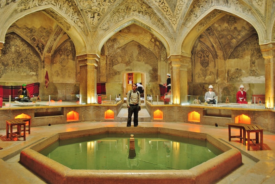 Hammam-e Vakil bathhouse in Shiraz, which is not only a bathhouse, but above all a work of Persian art. Iran.