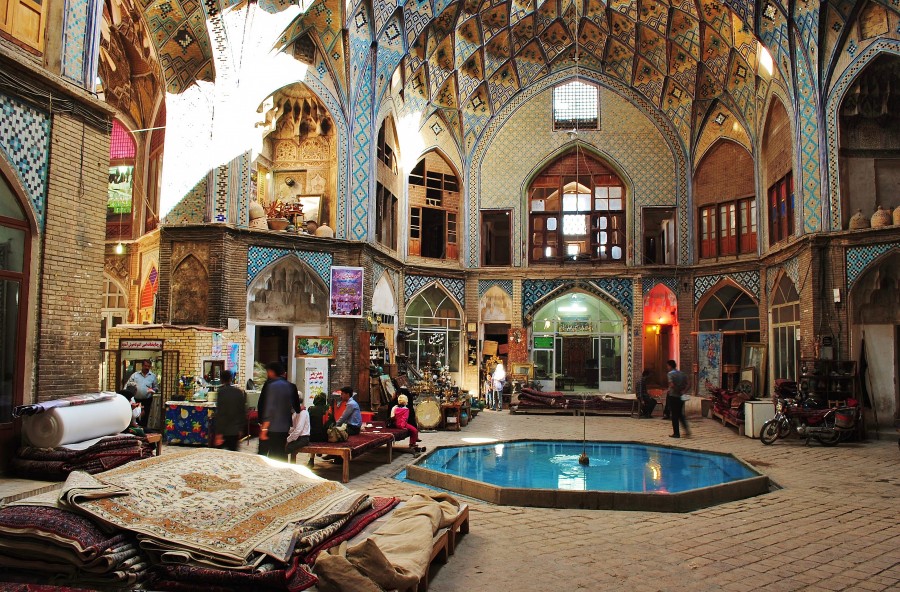 A traditional ancient bazaar in Kashan. Iran.