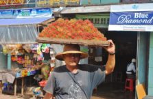 Birma - sprzedawca owoców.