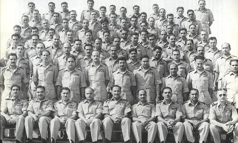 The PAF command board around 1961. Turowicz sits to the right in the first row.