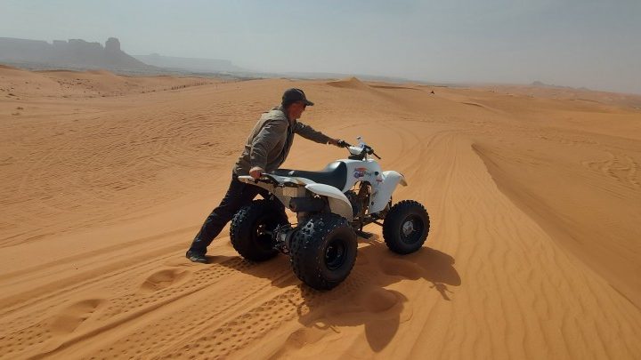Red Sand Dunes outside Riyadh; Saudi Arabia.