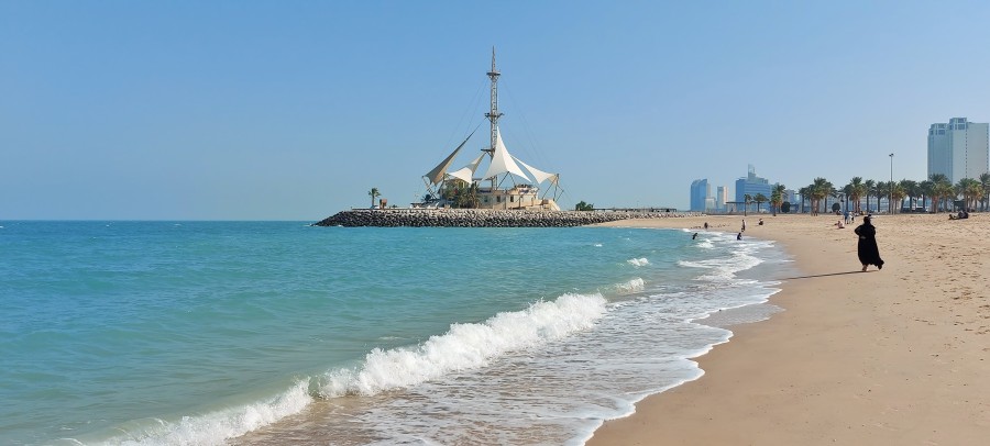 Salmiya, Kuwait. Marina Beach.