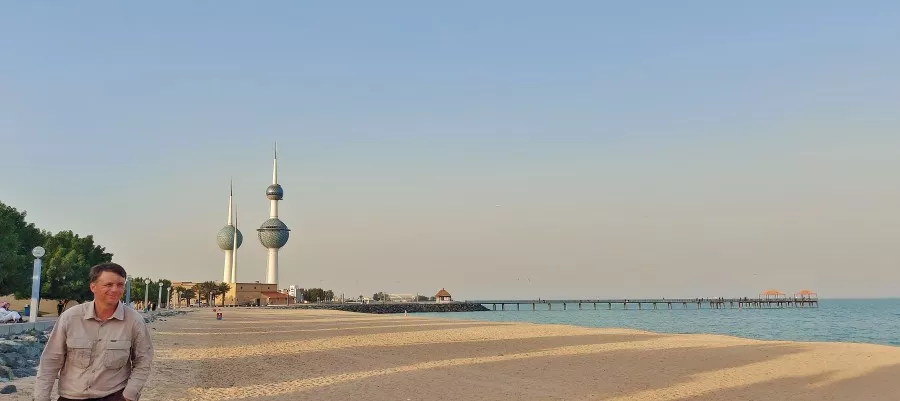 Kuwait Towers in Kuwait City.